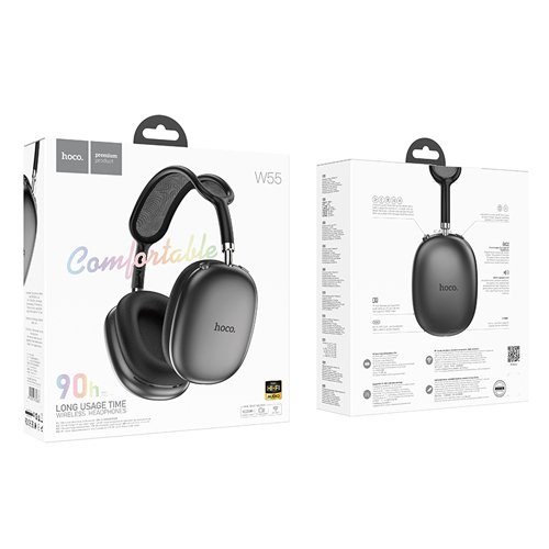 Hoco Comfortable Wireless Bluetooth Headphones W55 - Deep Space Gray