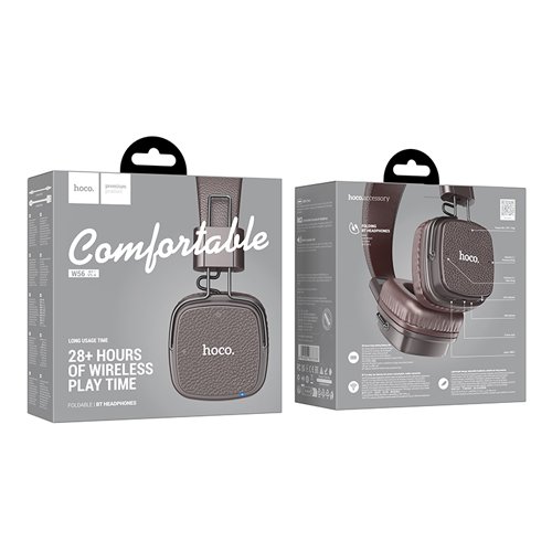 Hoco Comfortable Wireless Headphones W56 - Brown