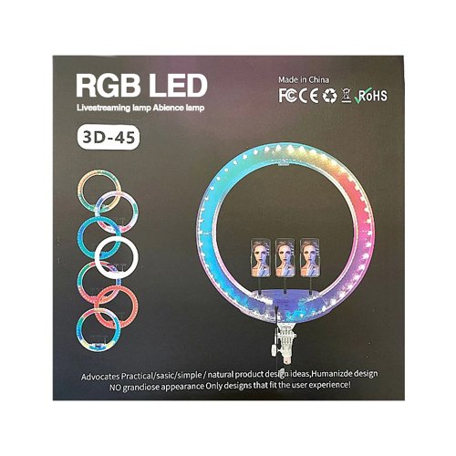 RGB LED Soft Ring Light – 3D-45cm