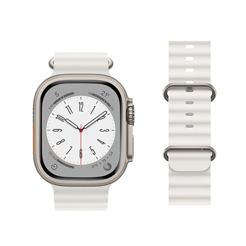 Hoco Double Silicone Strap for iWatch (38/40/41mm) WA12 - White