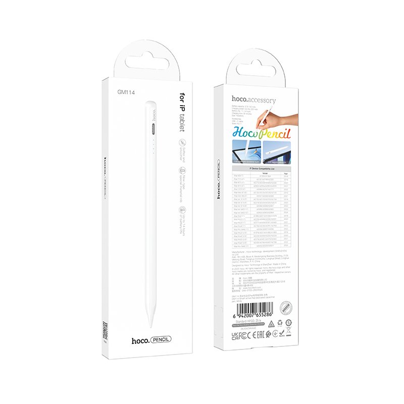 Hoco Active Pad Dedicated Capacitive Pen GM114 - White