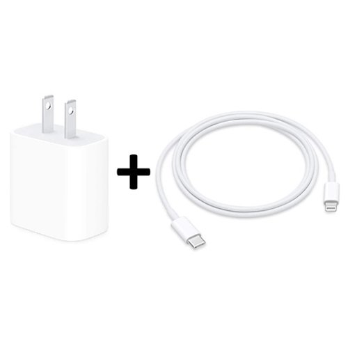 iPhone USB-C Wall Power Adapter with USB-C to Lightning Cable in Retail Packaging (20W)